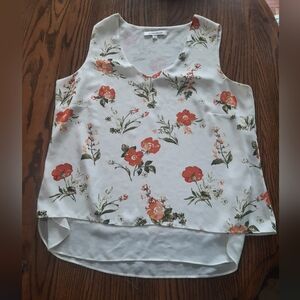 Rose + Olive Floral Sleeveless Top